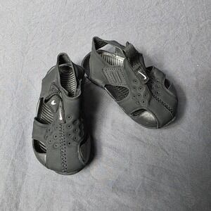 nike toddler sandals shoes boy sunray 4c black